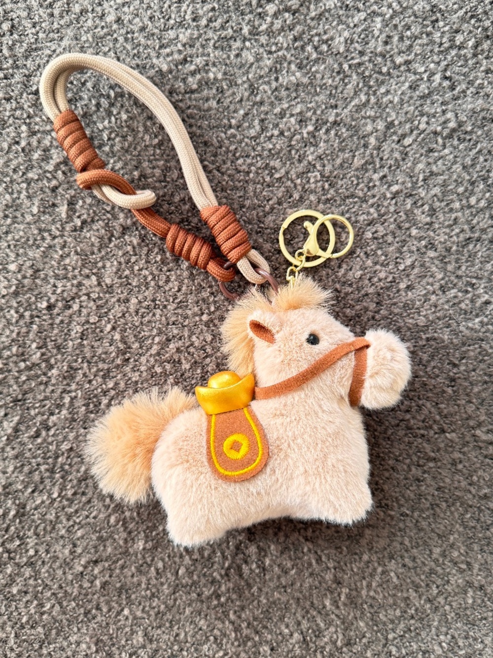Keychain Bag Charm Plush Horse